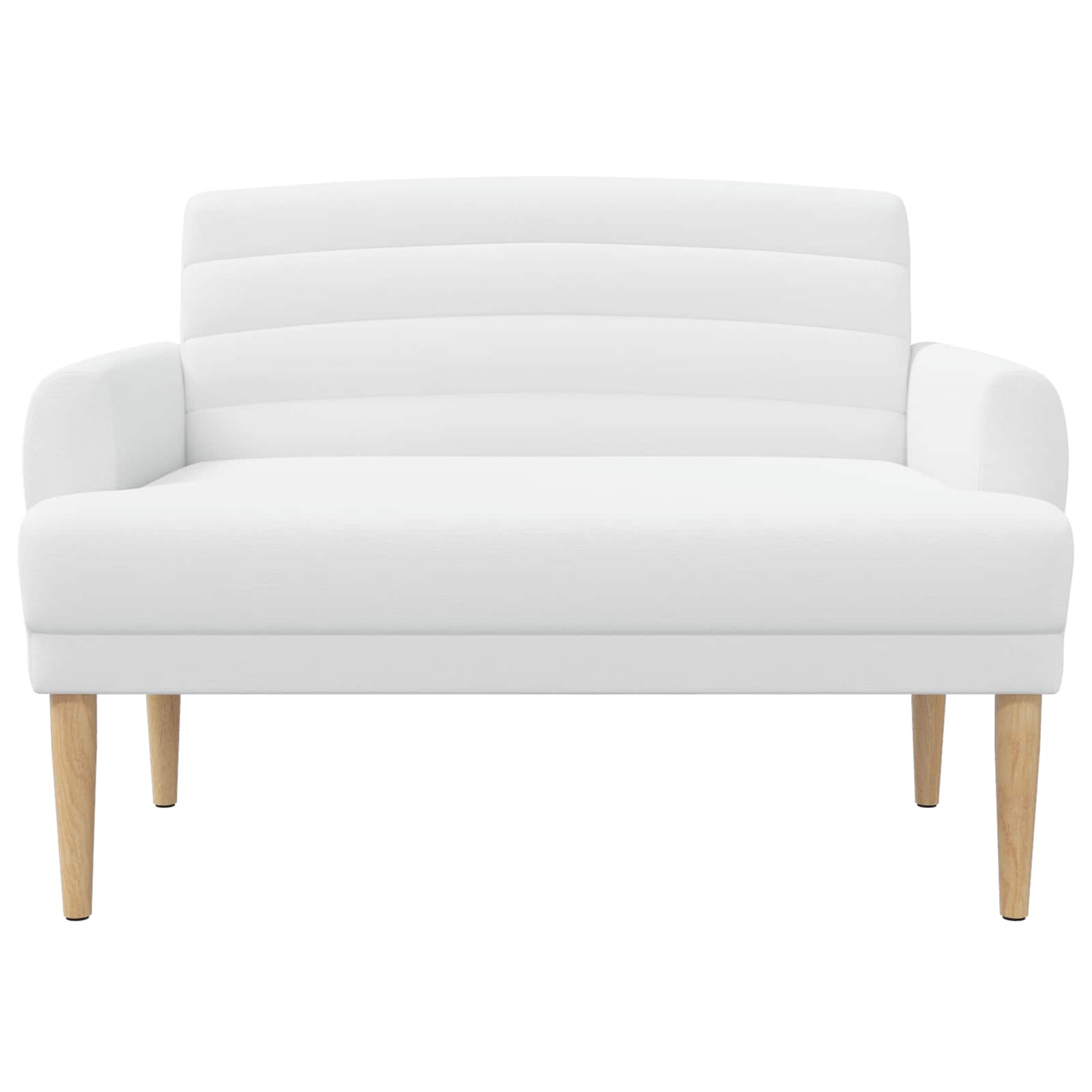 vidaXL Sofa dwuosobowa z guzikowym pikowaniem Biały 116 x 67 x 80 cm