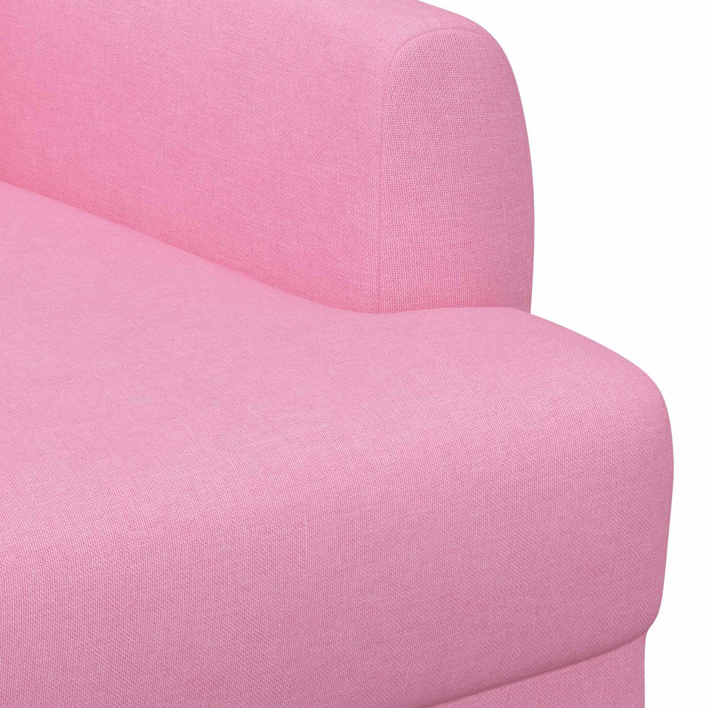 vidaXL Sofa dwuosobowa z guzikowym pikowaniem różowy 116 x 67 x 80 cm