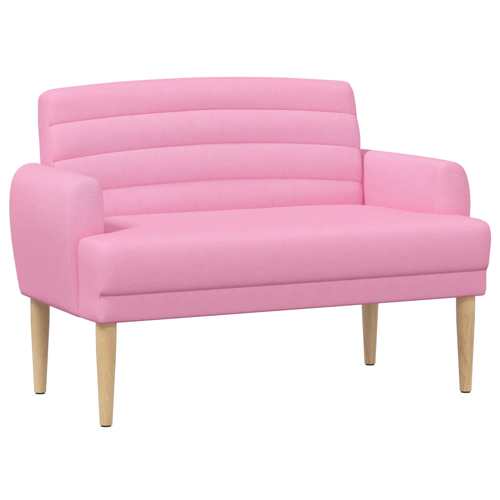 vidaXL Sofa dwuosobowa z guzikowym pikowaniem różowy 116 x 67 x 80 cm