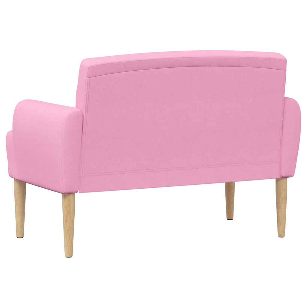 vidaXL Sofa dwuosobowa z guzikowym pikowaniem różowy 116 x 67 x 80 cm