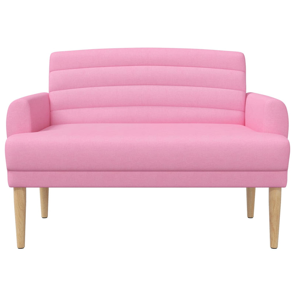 vidaXL Sofa dwuosobowa z guzikowym pikowaniem różowy 116 x 67 x 80 cm