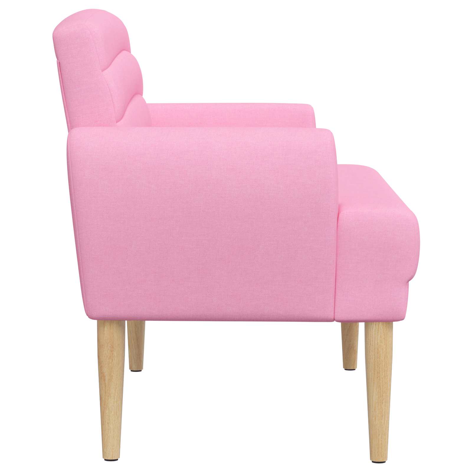 vidaXL Sofa dwuosobowa z guzikowym pikowaniem różowy 116 x 67 x 80 cm
