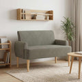 vidaXL Sofa dwuosobowa z guzikowym pikowaniem jasnoszary