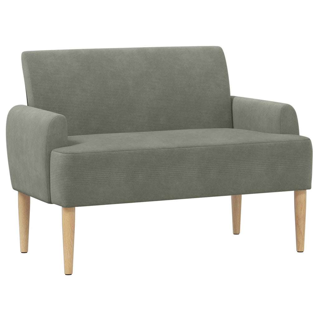 vidaXL Sofa dwuosobowa z guzikowym pikowaniem jasnoszary