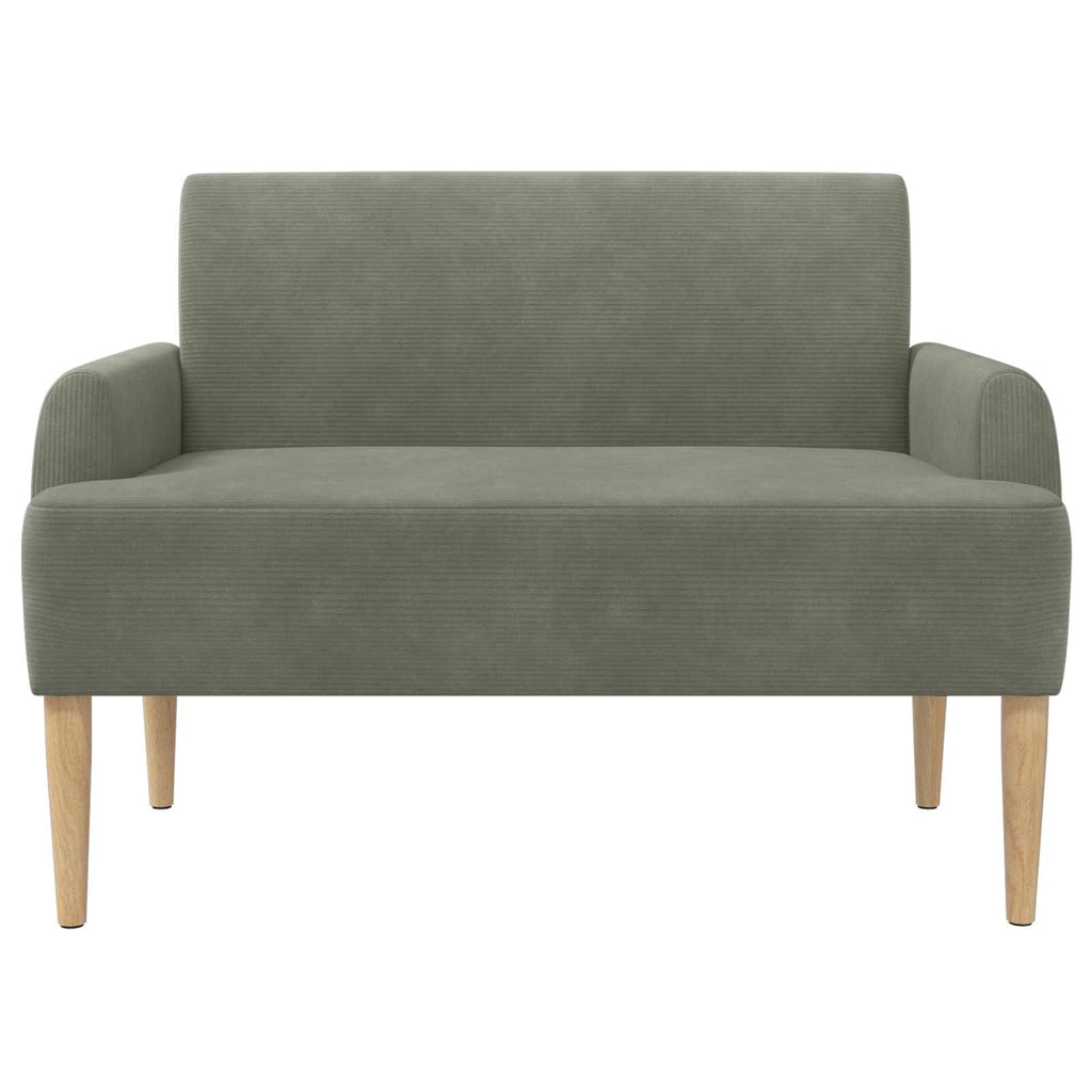 vidaXL Sofa dwuosobowa z guzikowym pikowaniem jasnoszary