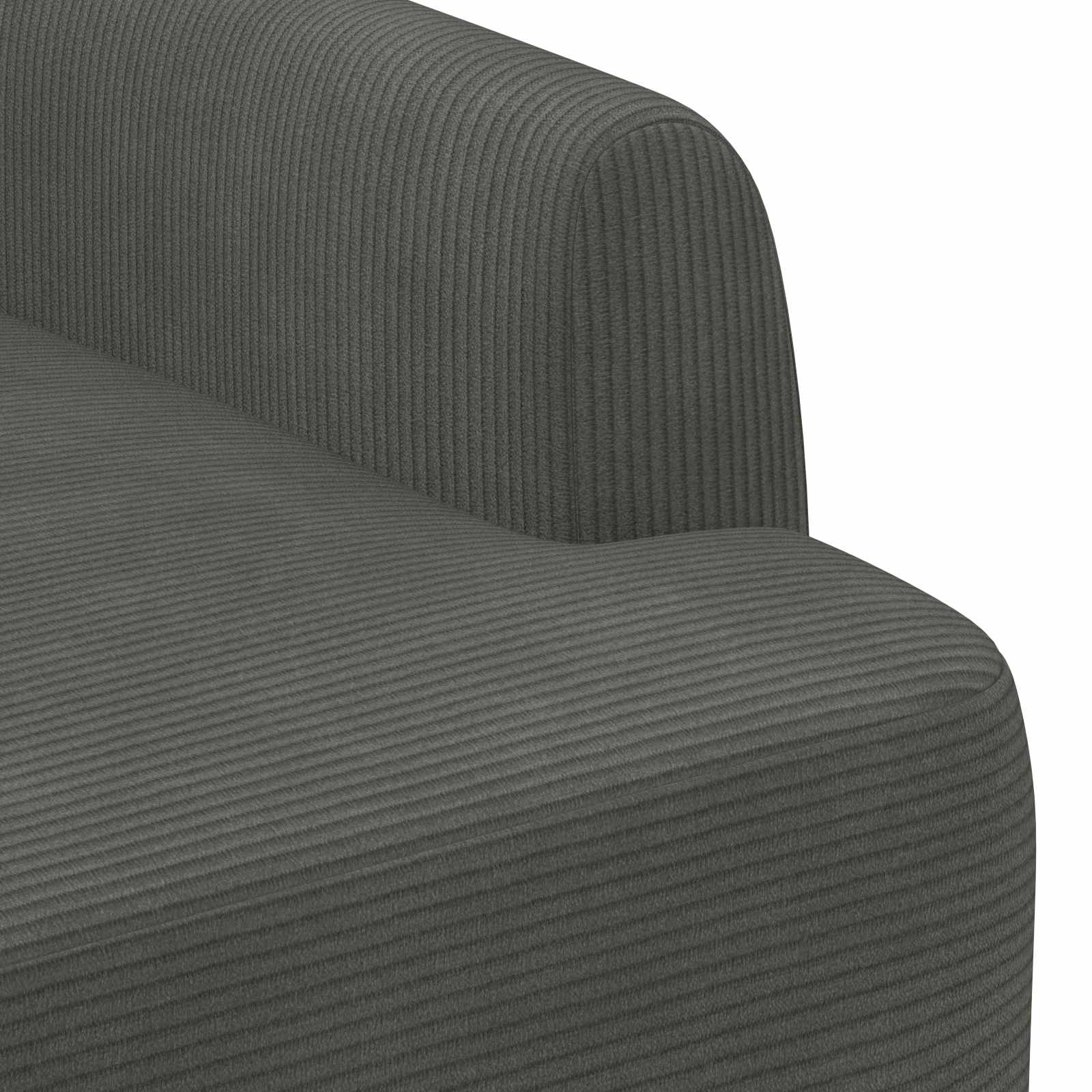 vidaXL Sofa dwuosobowa z guzikowym pikowaniem ciemnoszary