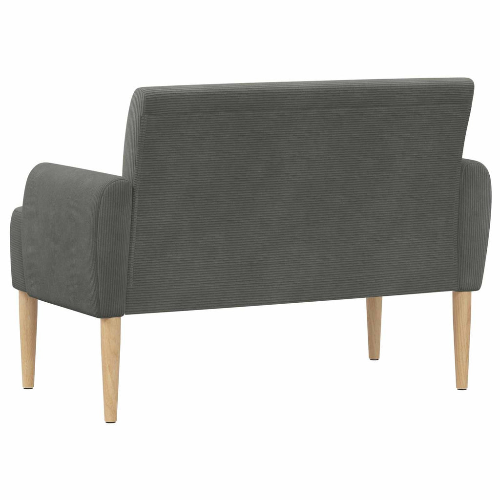 vidaXL Sofa dwuosobowa z guzikowym pikowaniem ciemnoszary