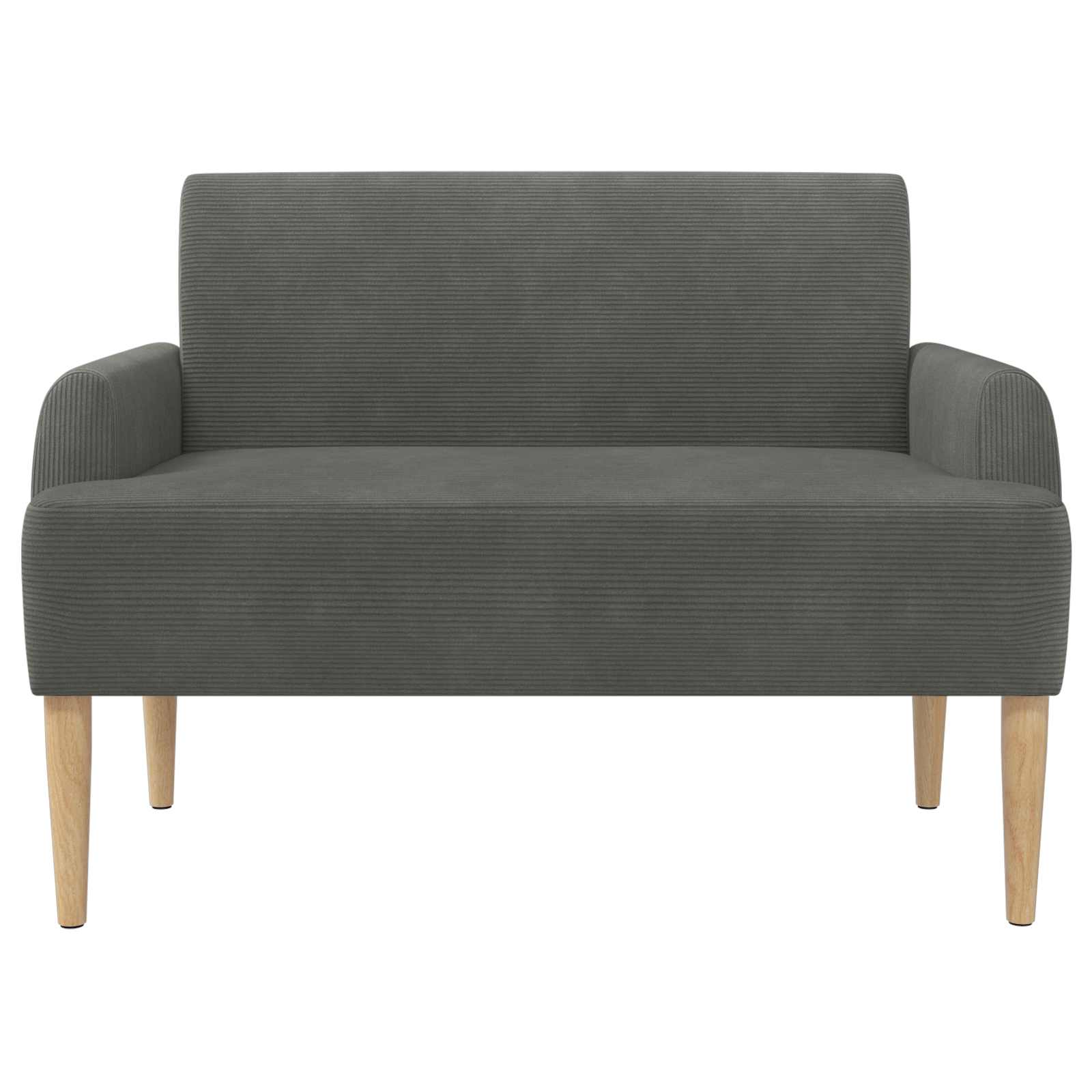 vidaXL Sofa dwuosobowa z guzikowym pikowaniem ciemnoszary