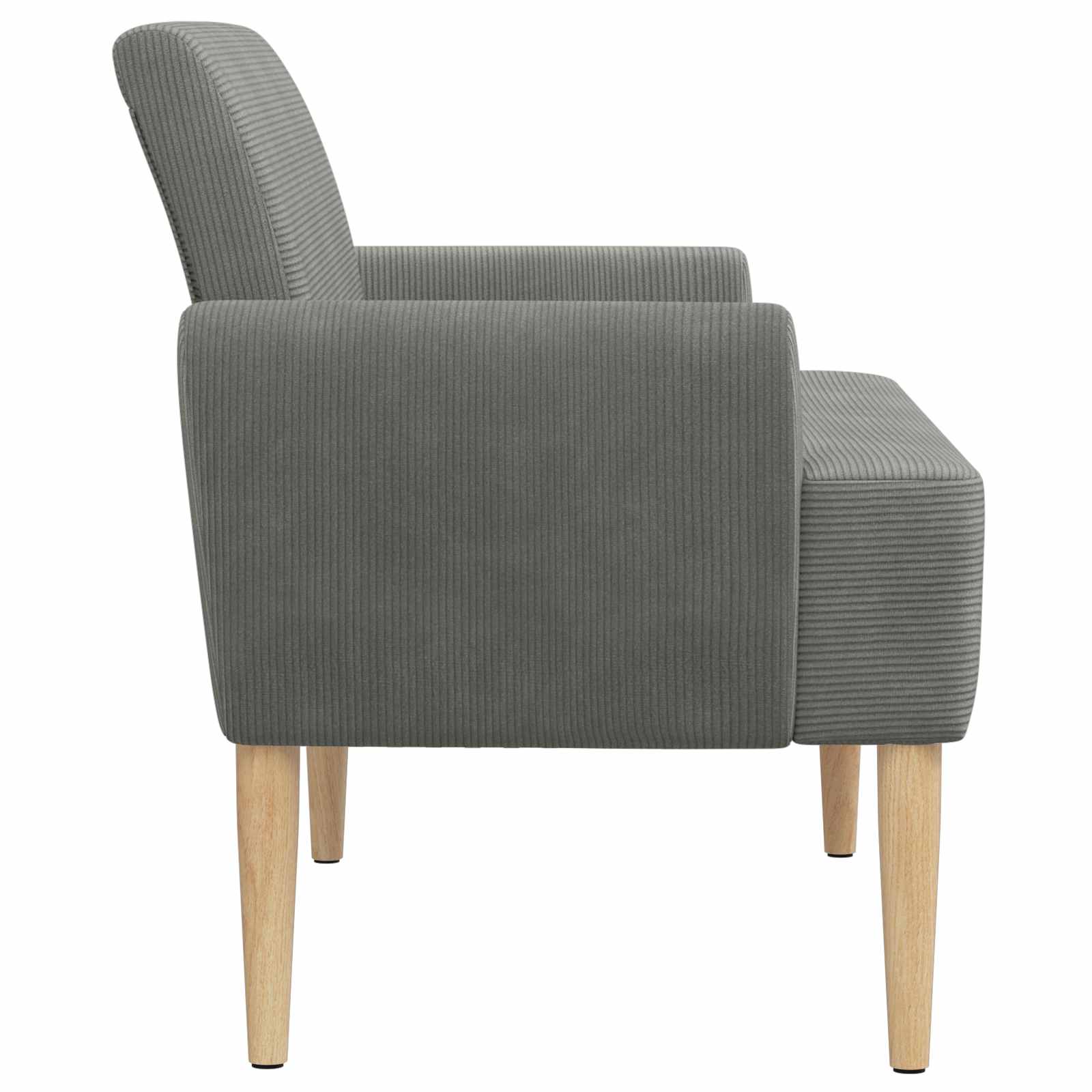 vidaXL Sofa dwuosobowa z guzikowym pikowaniem ciemnoszary