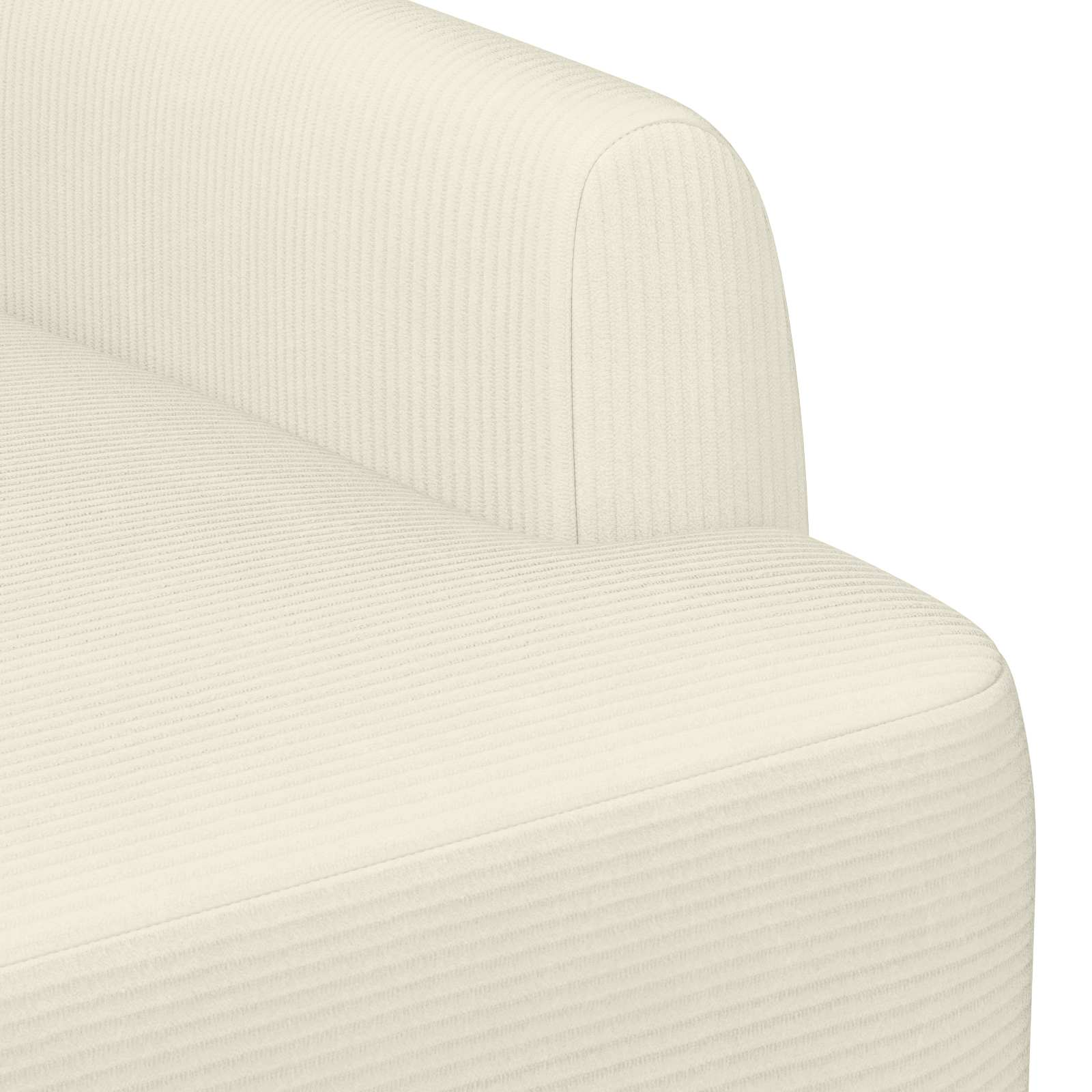 vidaXL Sofa dwuosobowa z guzikowym pikowaniem kremowy 116 x 67 x 81 cm