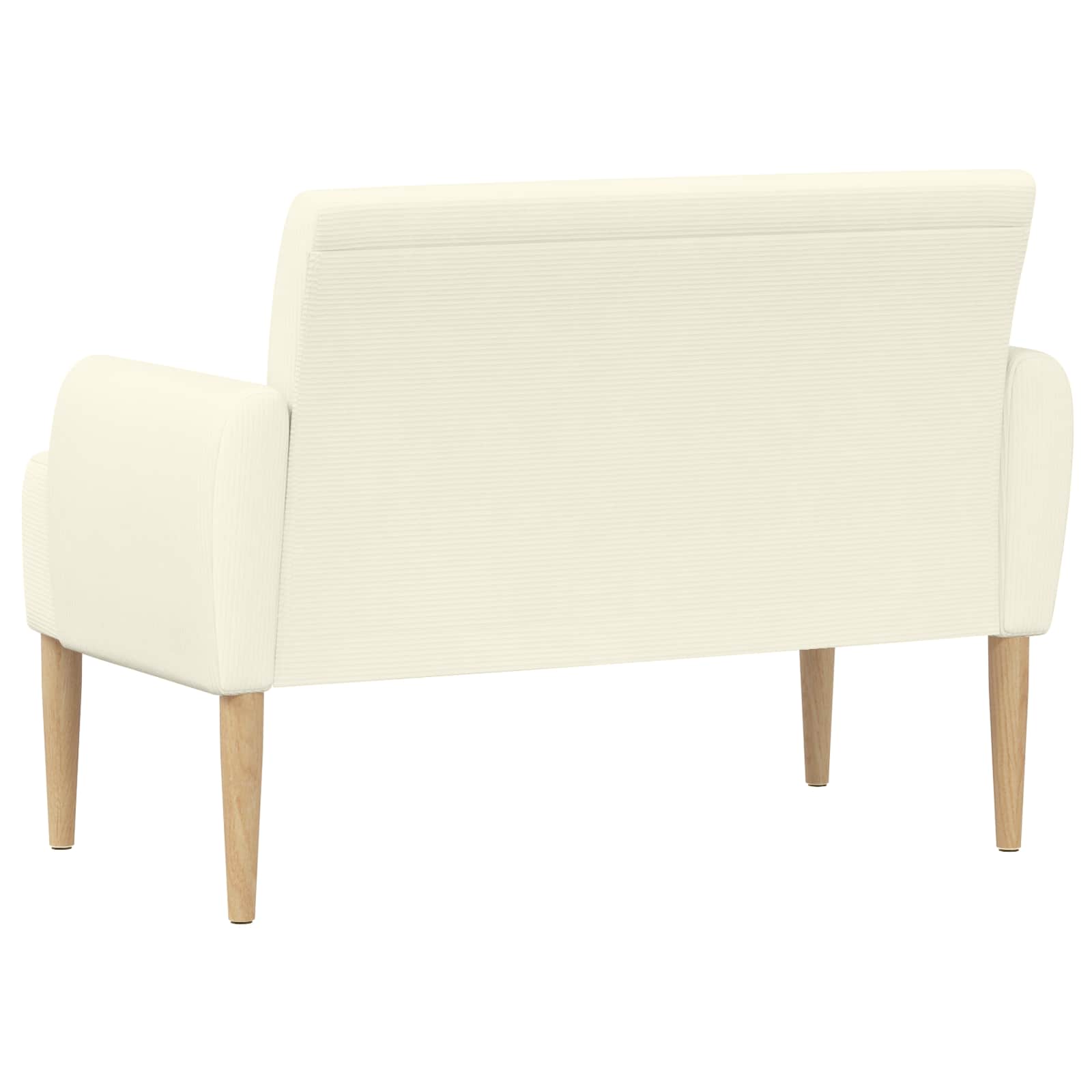 vidaXL Sofa dwuosobowa z guzikowym pikowaniem kremowy 116 x 67 x 81 cm