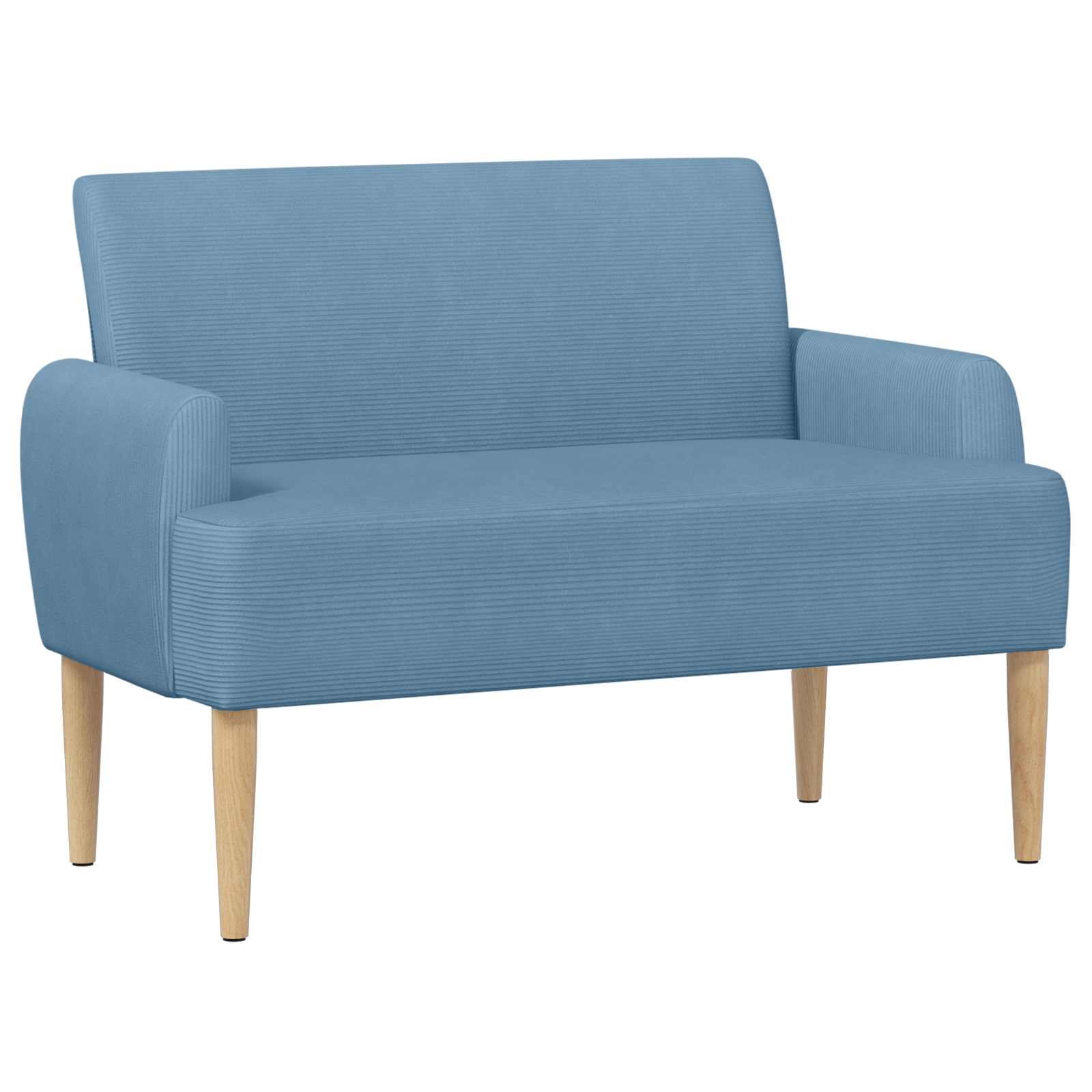 vidaXL Sofa dwuosobowa z guzikowym pikowaniem niebieski