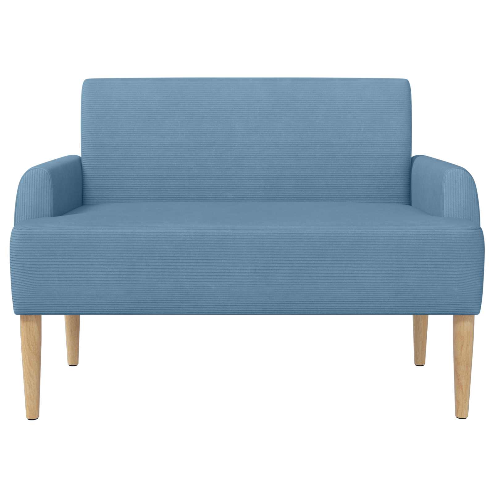 vidaXL Sofa dwuosobowa z guzikowym pikowaniem niebieski