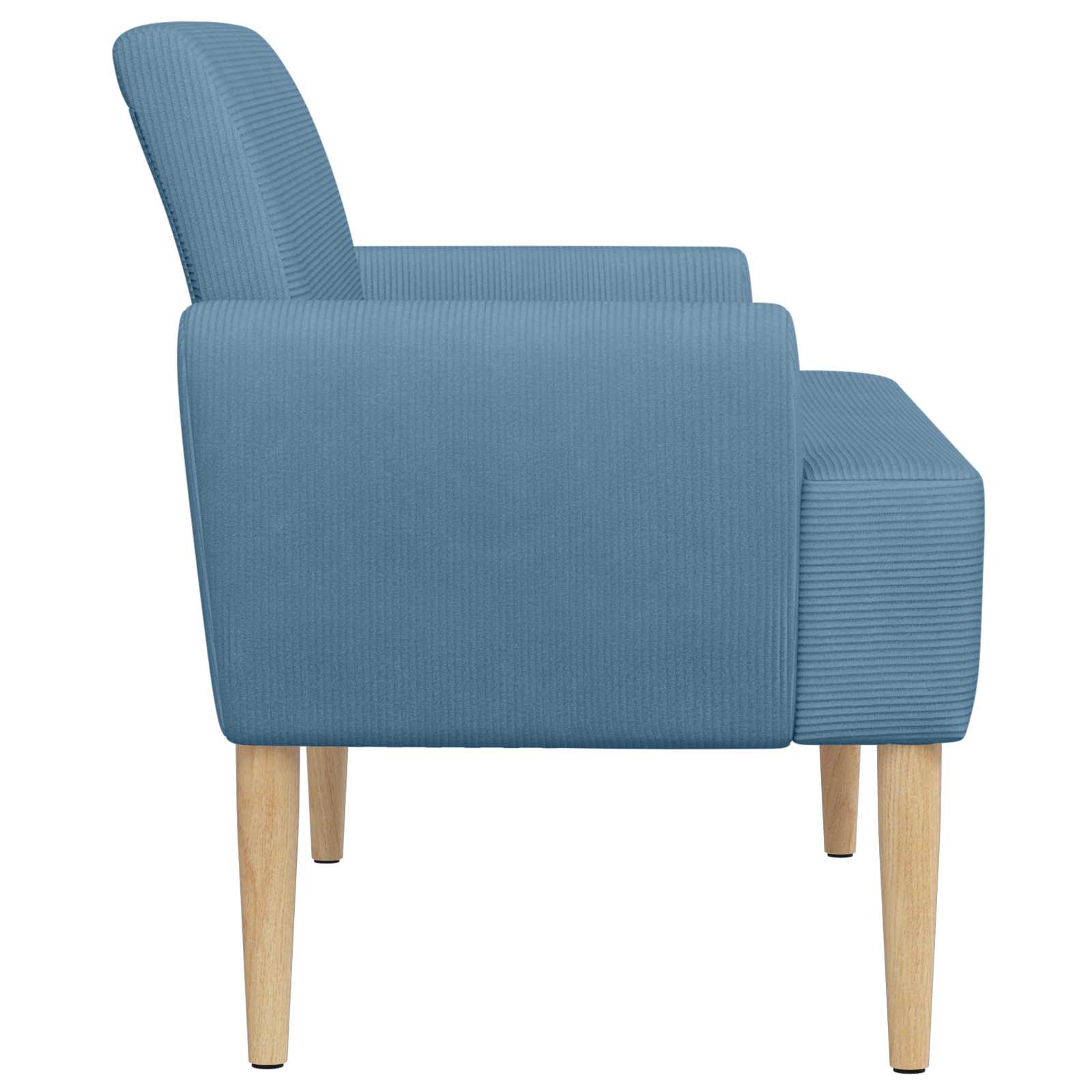 vidaXL Sofa dwuosobowa z guzikowym pikowaniem niebieski