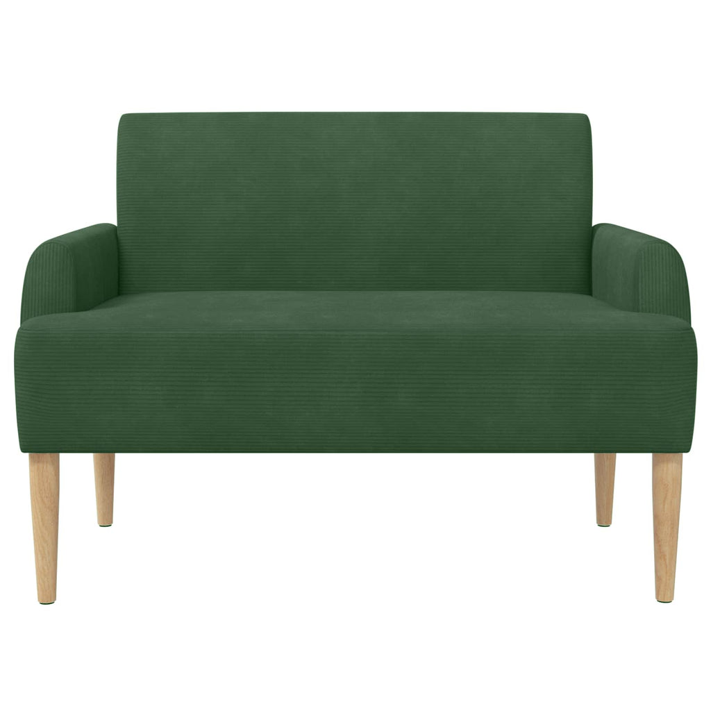 vidaXL Sofa dwuosobowa z guzikowym pikowaniem Zielony dżungli