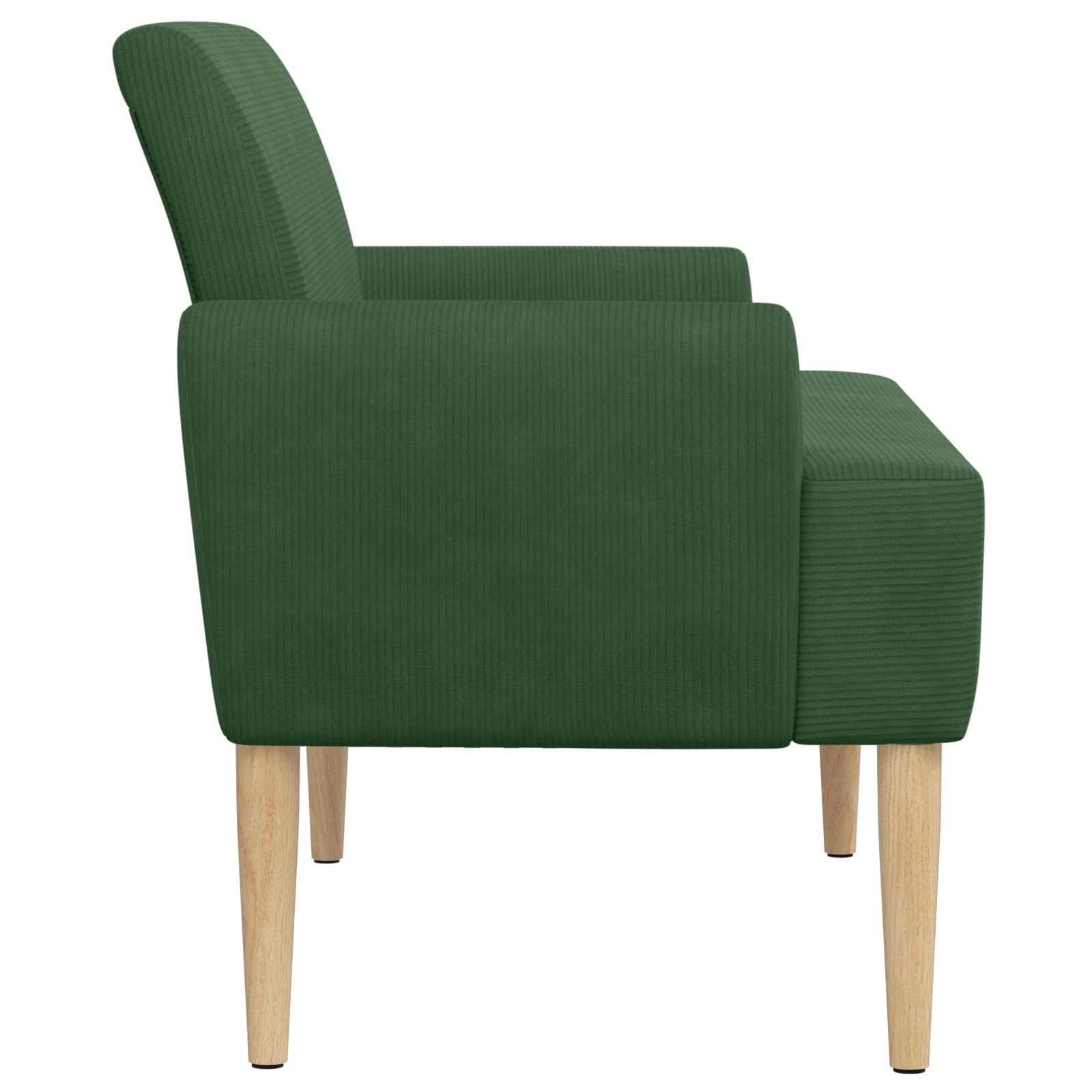 vidaXL Sofa dwuosobowa z guzikowym pikowaniem Zielony dżungli
