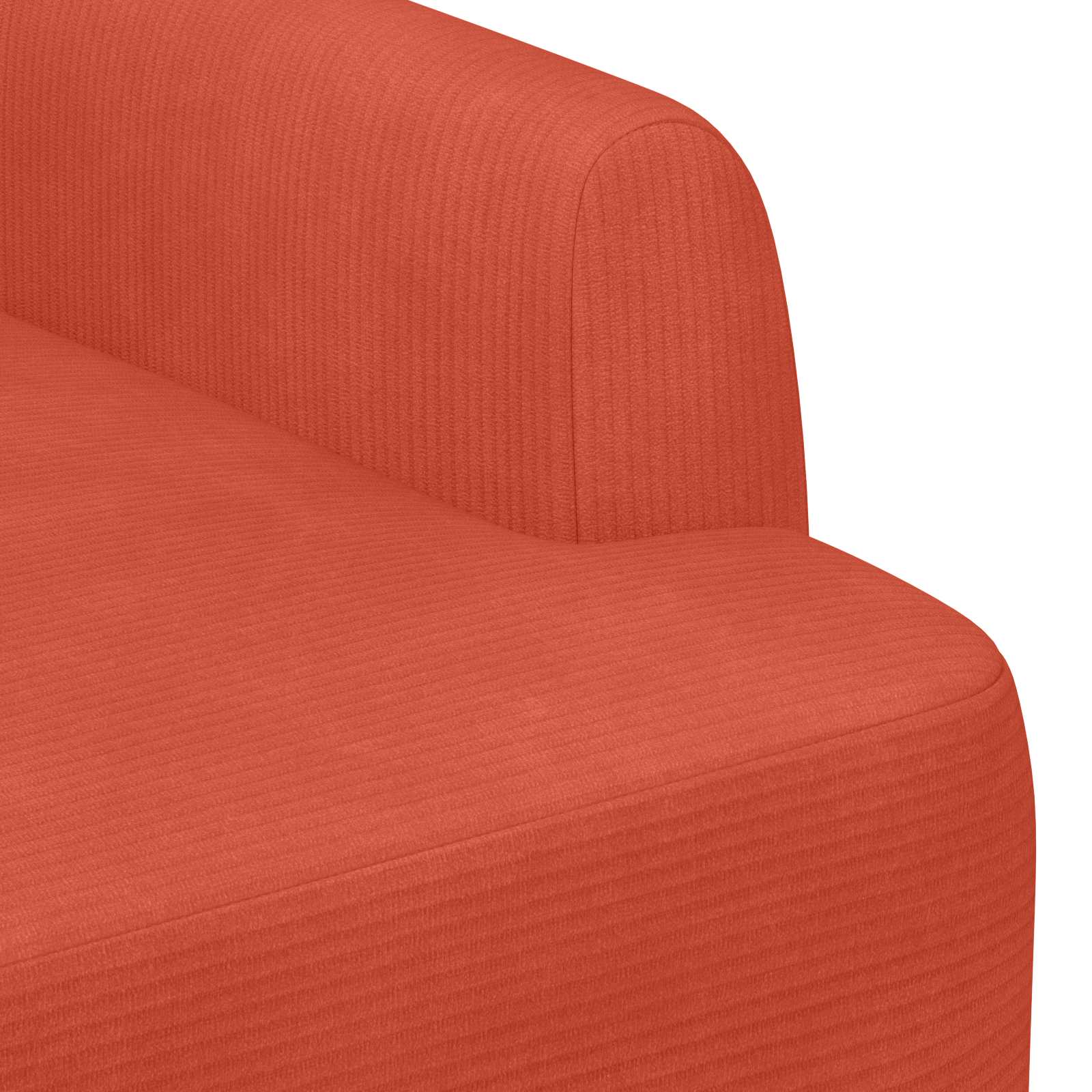 vidaXL Sofa dwuosobowa z guzikowym pikowaniem Czerwono-pomarańczowy