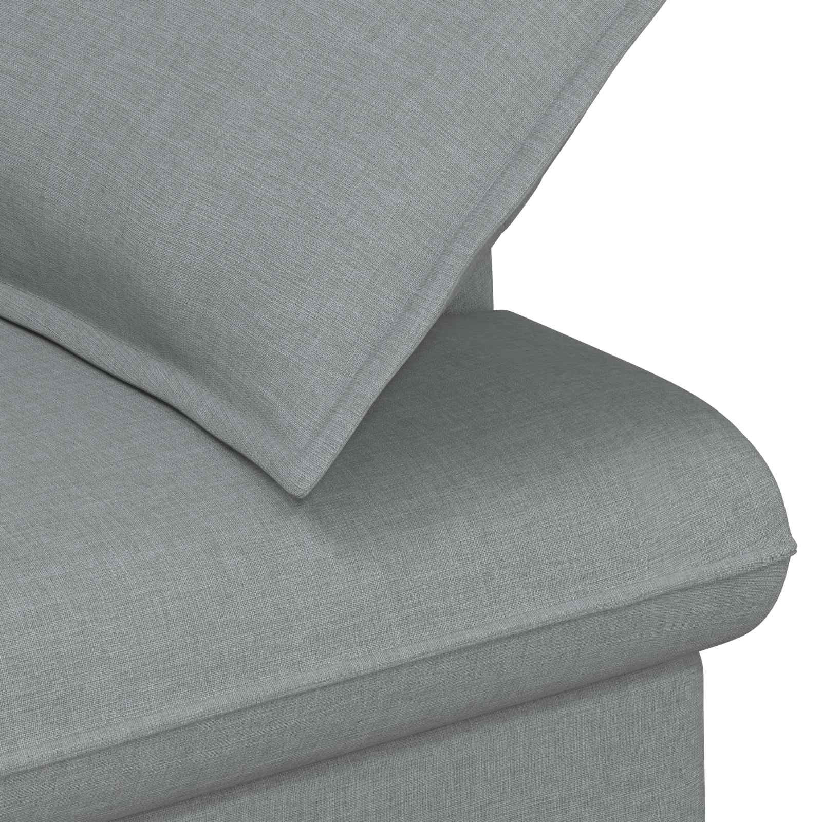 vidaXL Sofa dwuosobowa z guzikowym pikowaniem jasnoszary tkanina