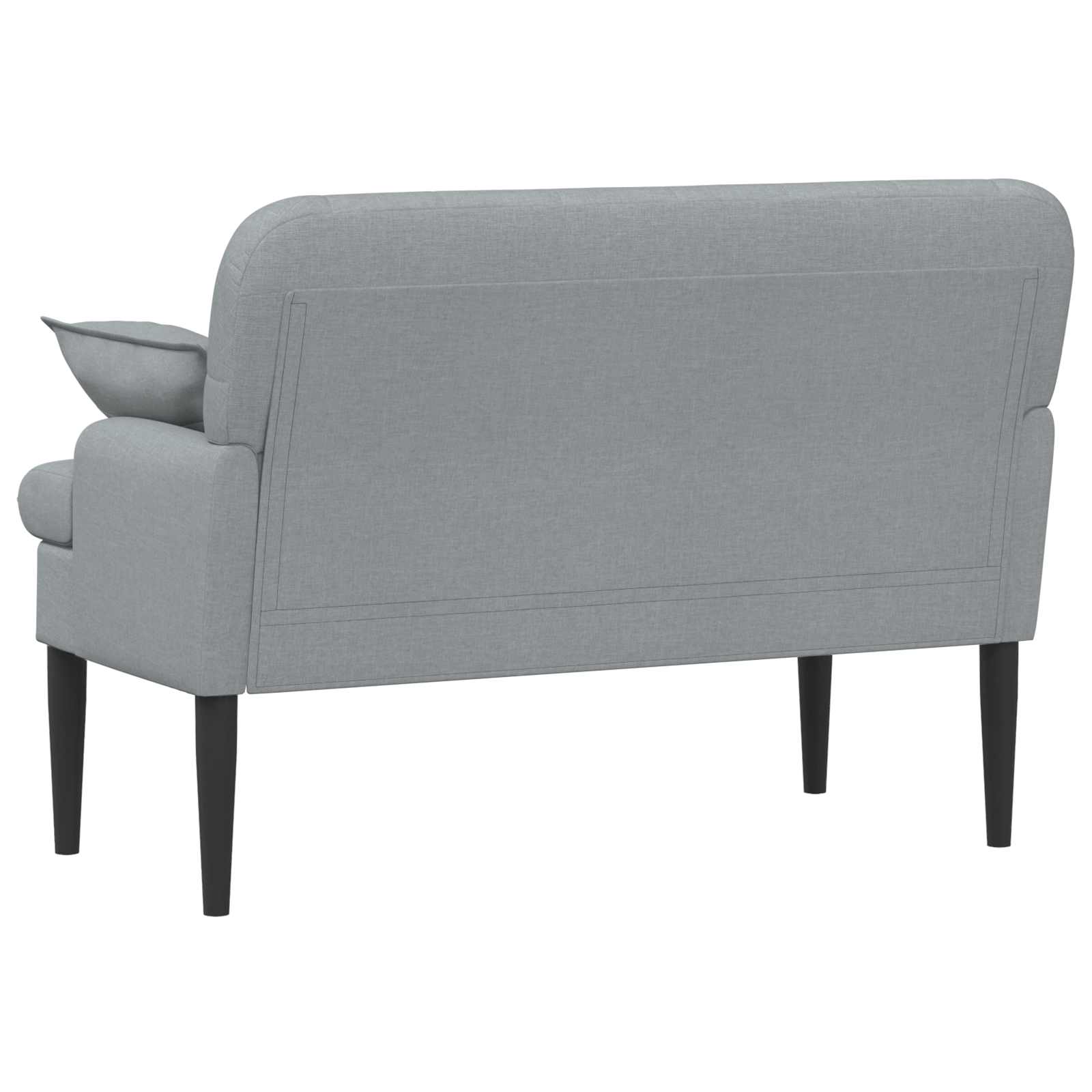 vidaXL Sofa dwuosobowa z guzikowym pikowaniem jasnoszary tkanina