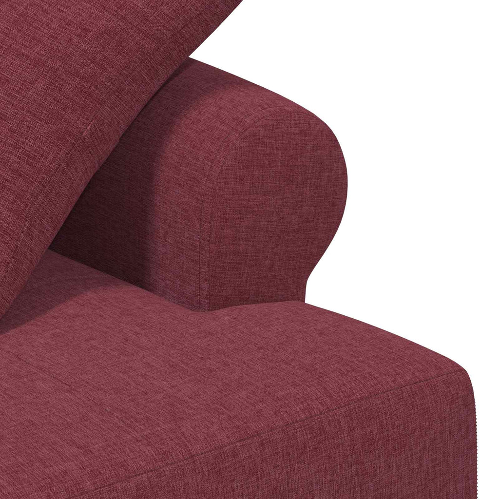 vidaXL Sofa dwuosobowa z guzikowym pikowaniem Czerwone wino tkanina