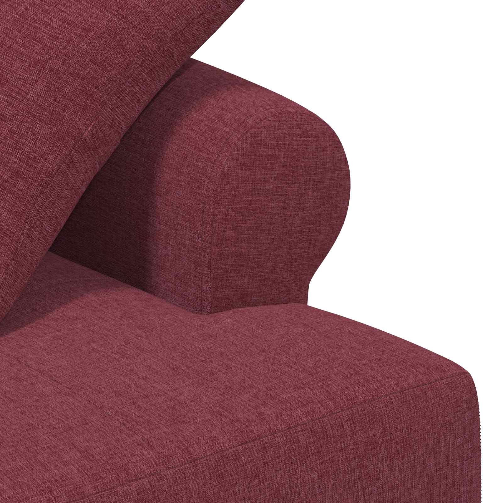vidaXL Sofa dwuosobowa z guzikowym pikowaniem Czerwone wino tkanina