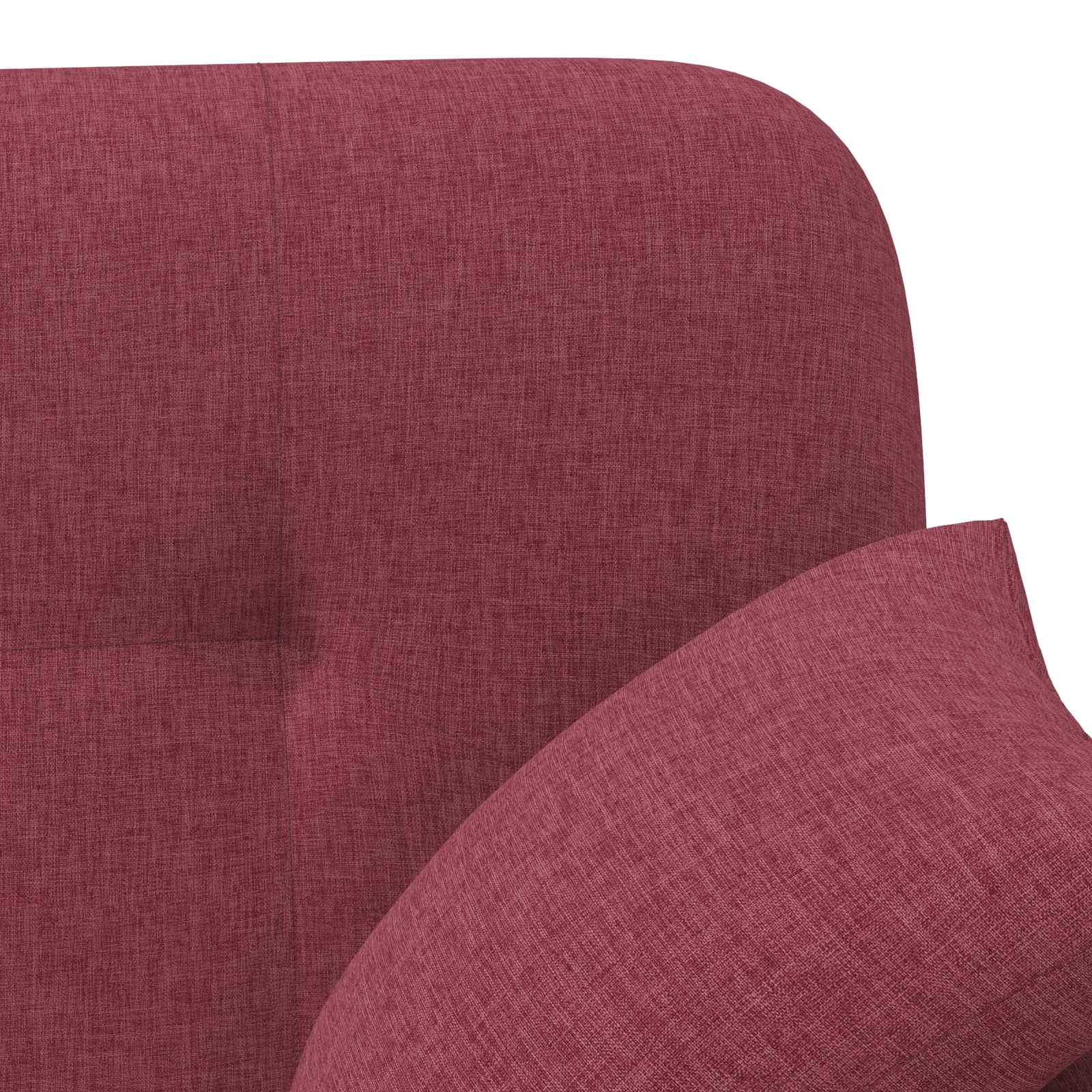 vidaXL Sofa dwuosobowa z guzikowym pikowaniem Czerwone wino tkanina
