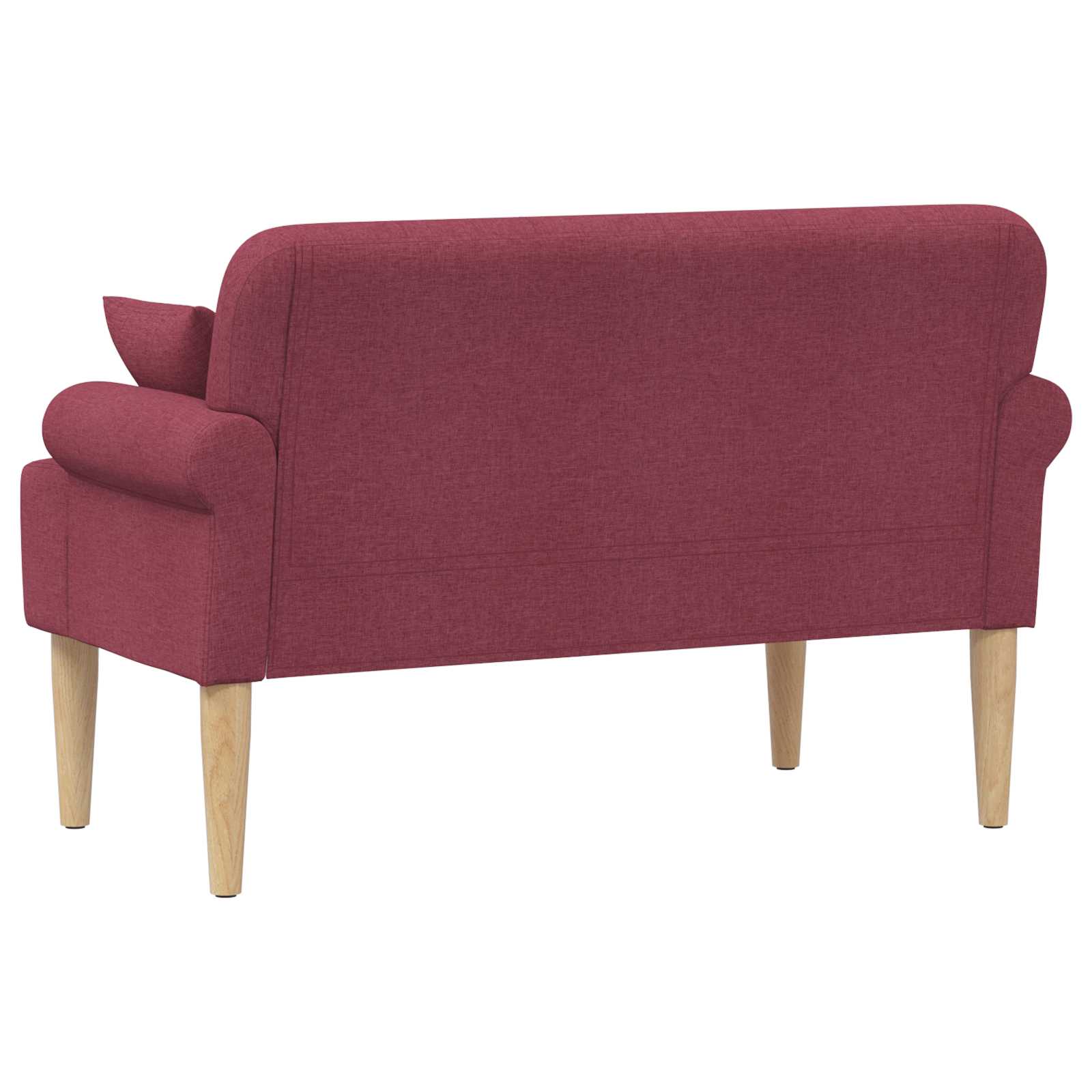 vidaXL Sofa dwuosobowa z guzikowym pikowaniem Czerwone wino tkanina
