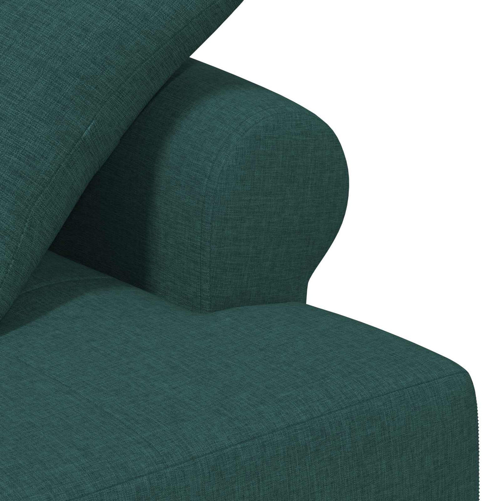 vidaXL Sofa dwuosobowa z guzikowym pikowaniem Ciemnozielony tkanina