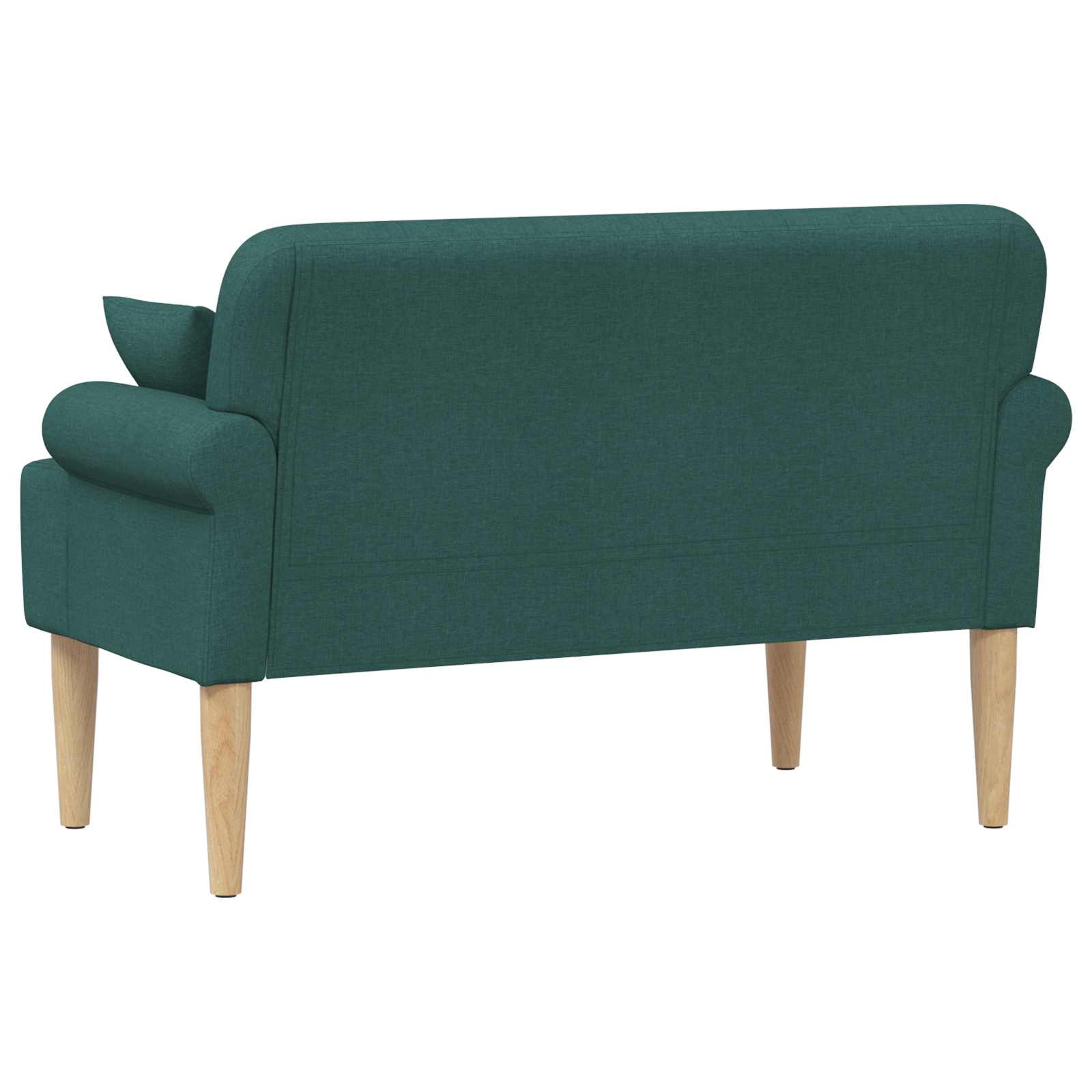 vidaXL Sofa dwuosobowa z guzikowym pikowaniem Ciemnozielony tkanina