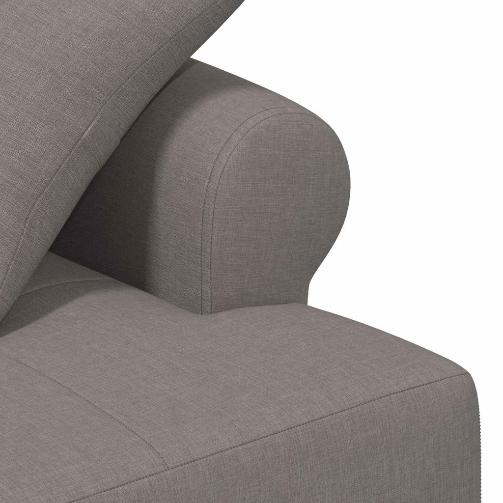 vidaXL Sofa dwuosobowa z guzikowym pikowaniem Ciemnoszary tkanina