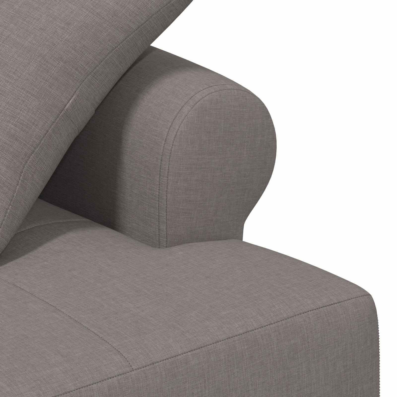 vidaXL Sofa dwuosobowa z guzikowym pikowaniem Ciemnoszary tkanina