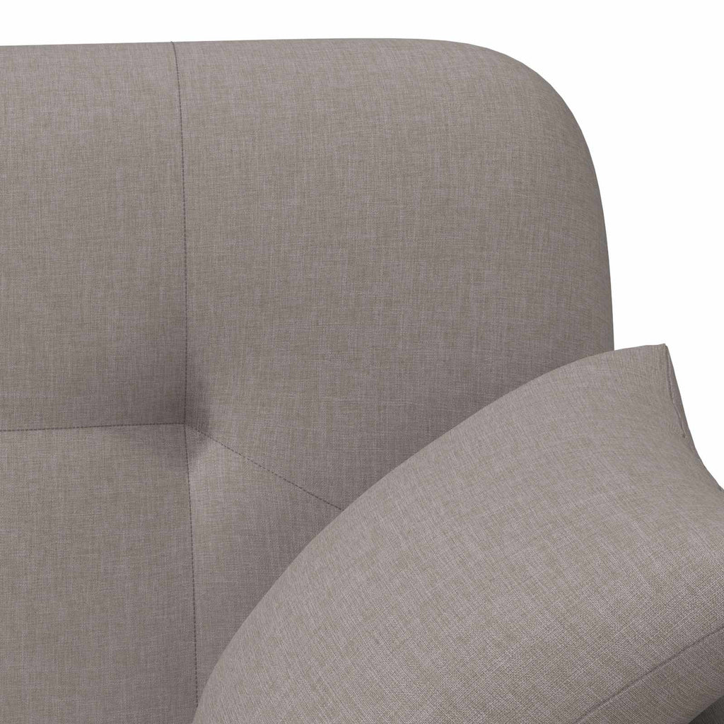 vidaXL Sofa dwuosobowa z guzikowym pikowaniem Ciemnoszary tkanina