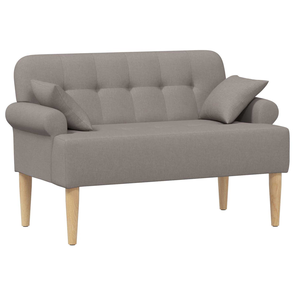 vidaXL Sofa dwuosobowa z guzikowym pikowaniem Ciemnoszary tkanina