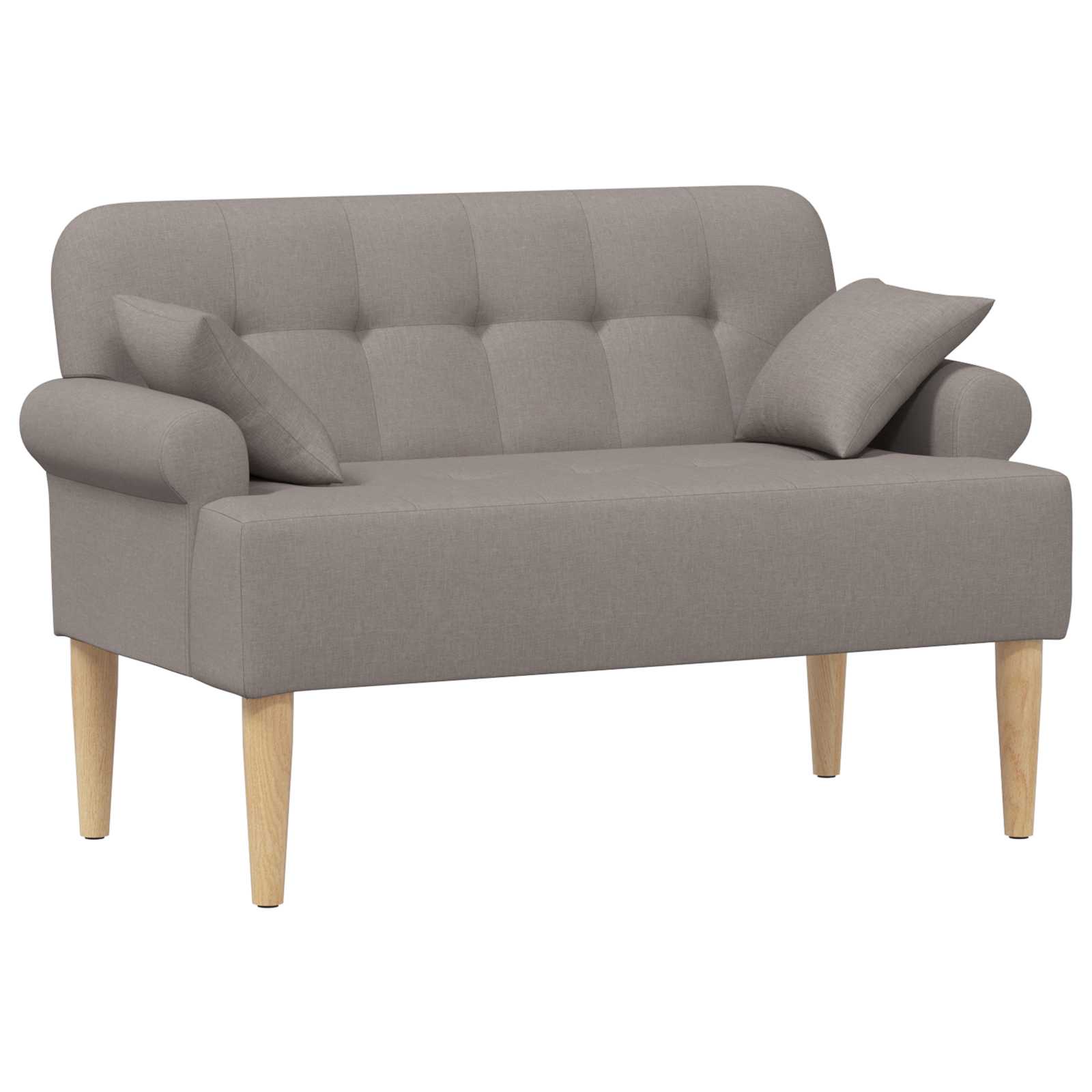vidaXL Sofa dwuosobowa z guzikowym pikowaniem Ciemnoszary tkanina