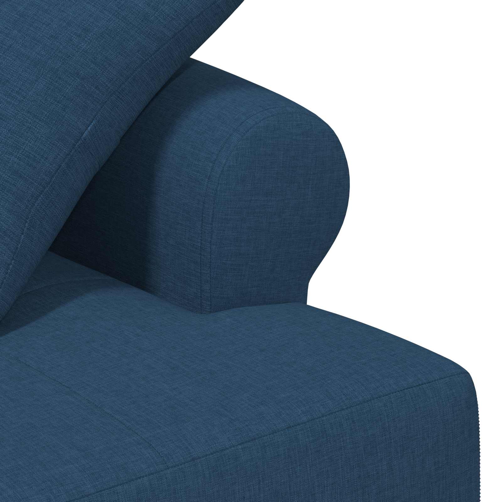 vidaXL Sofa dwuosobowa z guzikowym pikowaniem niebieski tkanina