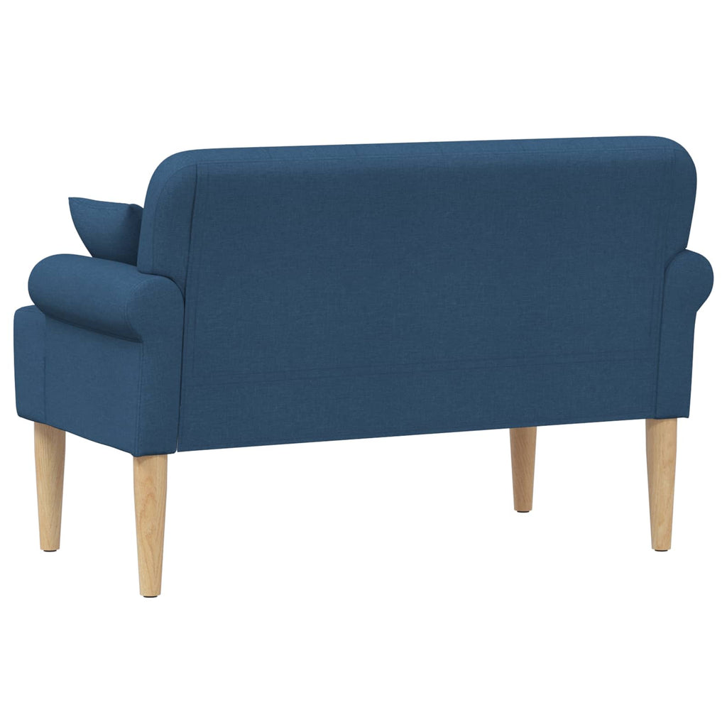 vidaXL Sofa dwuosobowa z guzikowym pikowaniem niebieski tkanina