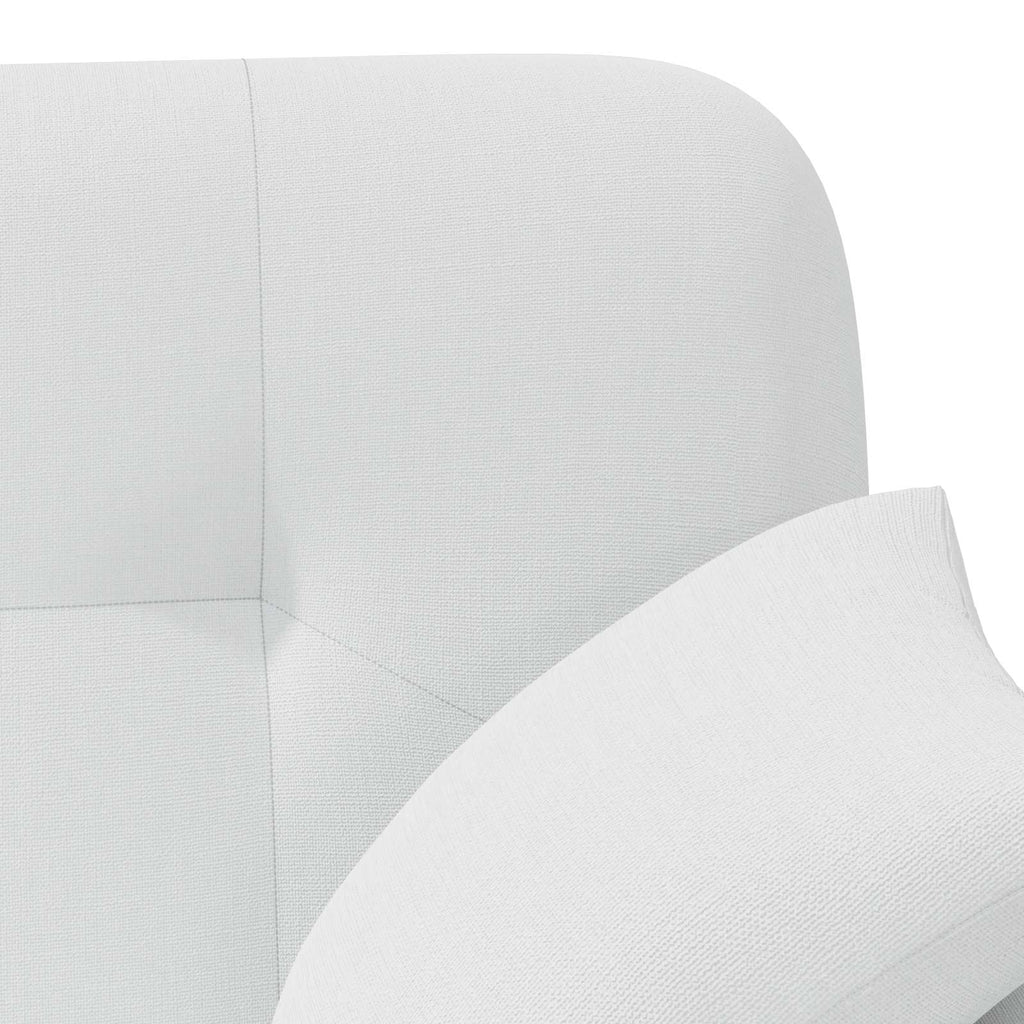 vidaXL Sofa dwuosobowa z guzikowym pikowaniem Biały 120 x 65 x 79 cm