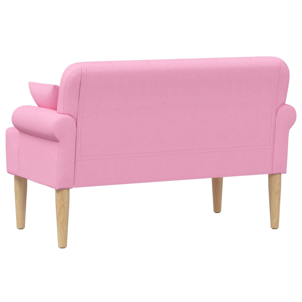 vidaXL Sofa dwuosobowa z guzikowym pikowaniem różowy 120 x 65 x 79 cm