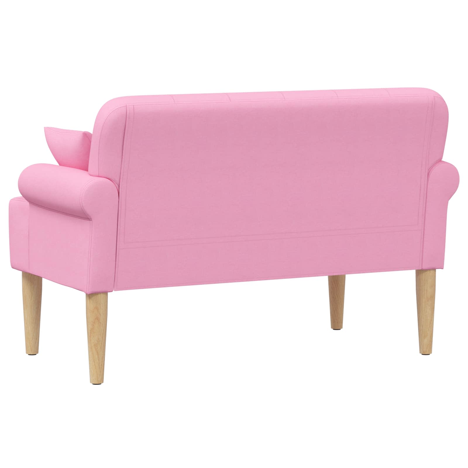 vidaXL Sofa dwuosobowa z guzikowym pikowaniem różowy 120 x 65 x 79 cm