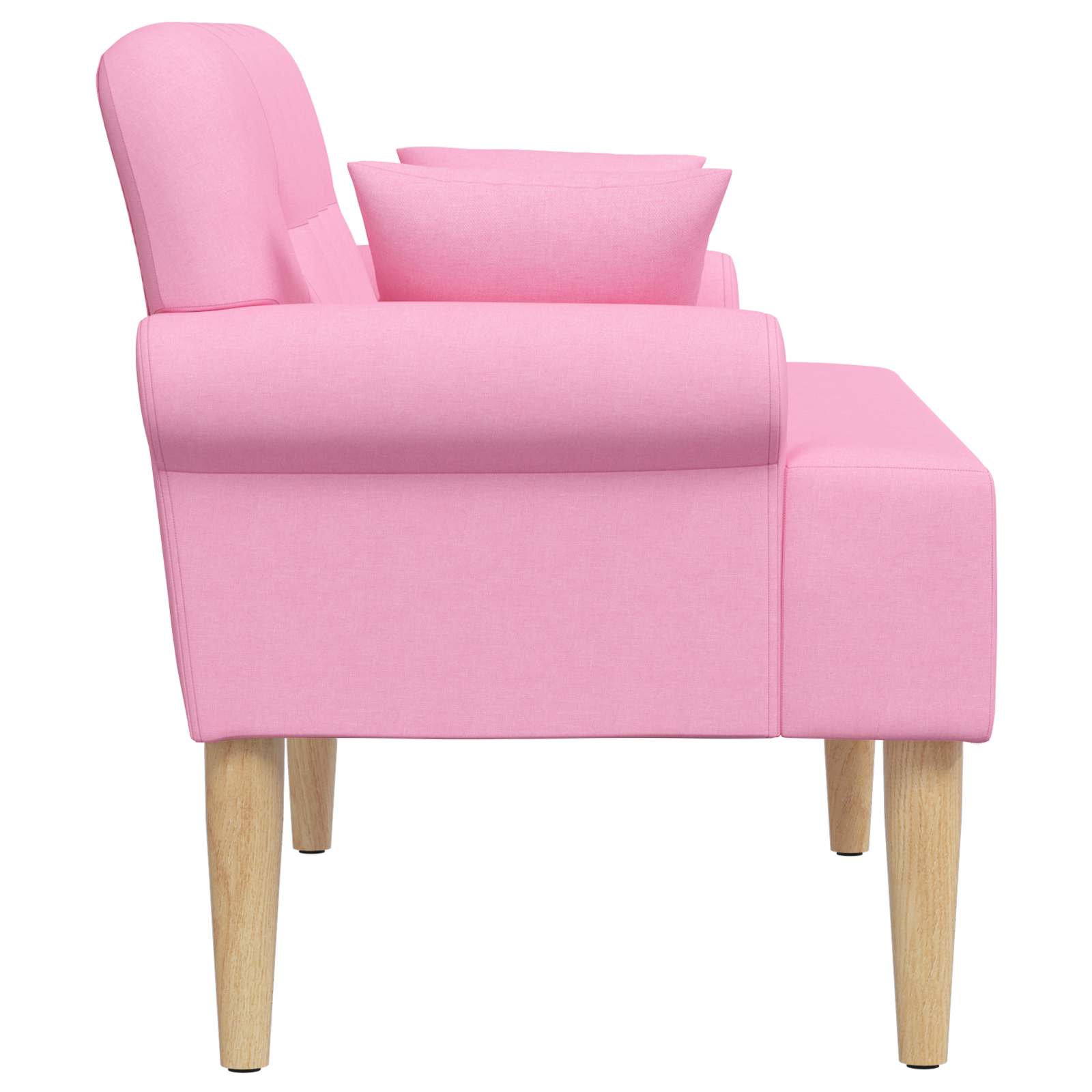 vidaXL Sofa dwuosobowa z guzikowym pikowaniem różowy 120 x 65 x 79 cm