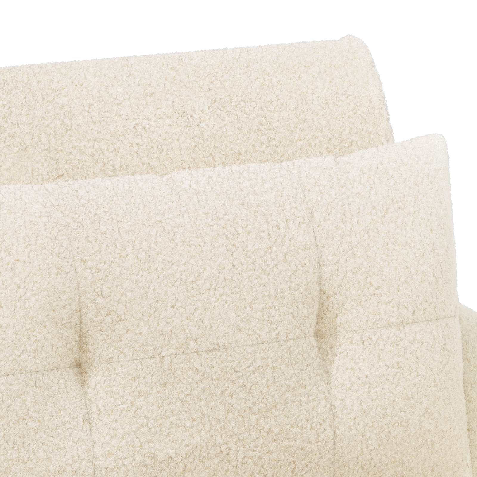 vidaXL Sofa dwuosobowa z guzikowym pikowaniem kremowy 117 x 67 x 77 cm