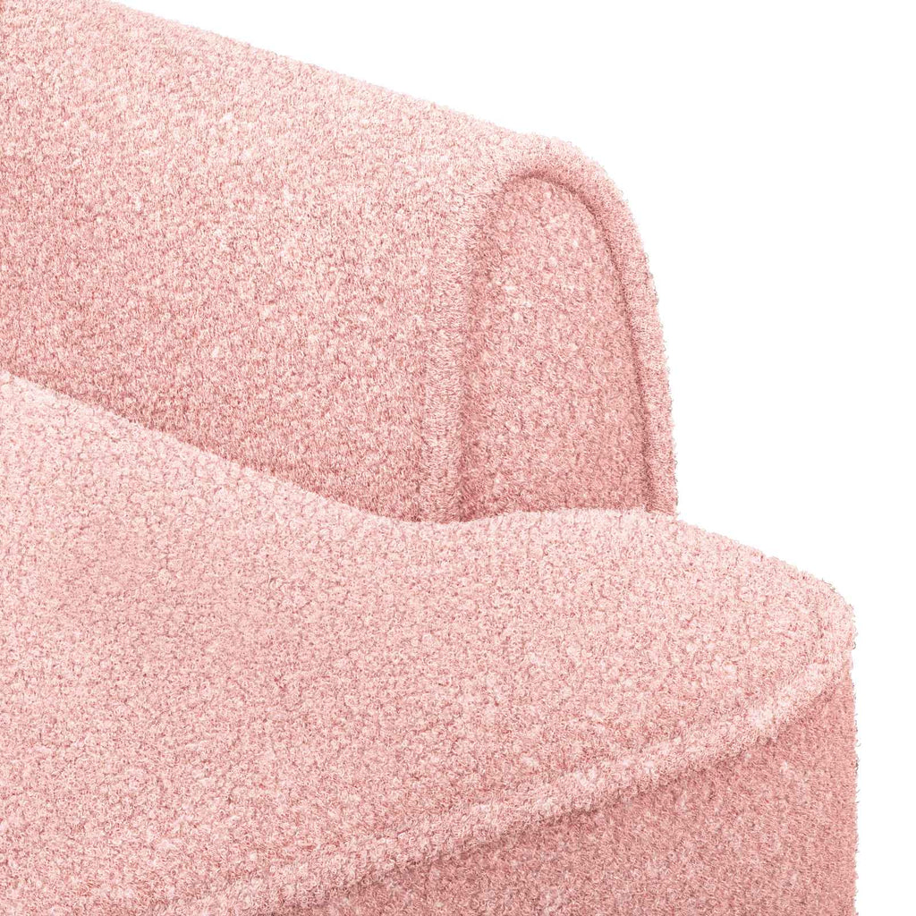 vidaXL Sofa dwuosobowa z guzikowym pikowaniem różowy 117 x 67 x 77 cm