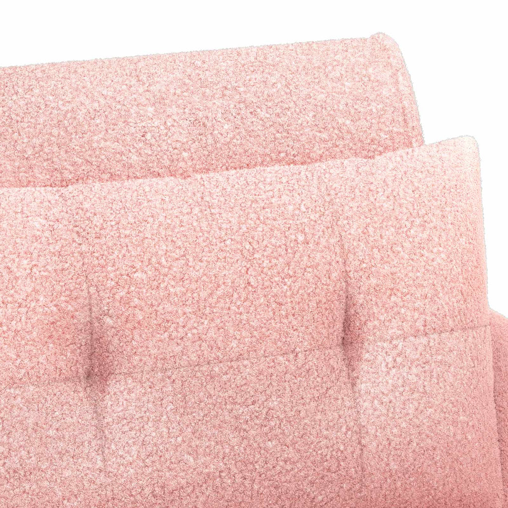 vidaXL Sofa dwuosobowa z guzikowym pikowaniem różowy 117 x 67 x 77 cm