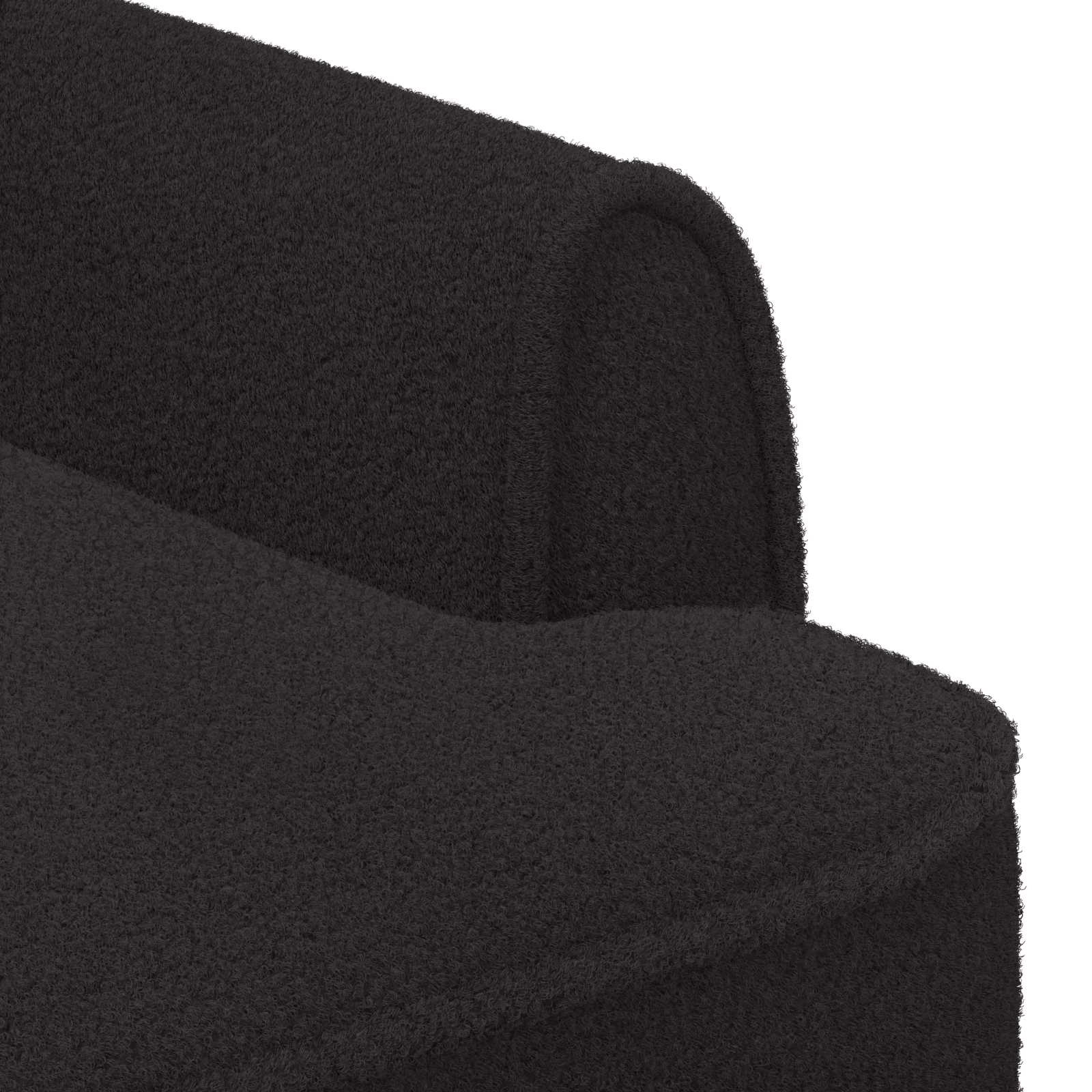 vidaXL Sofa dwuosobowa z guzikowym pikowaniem Czarny 117 x 67 x 77 cm