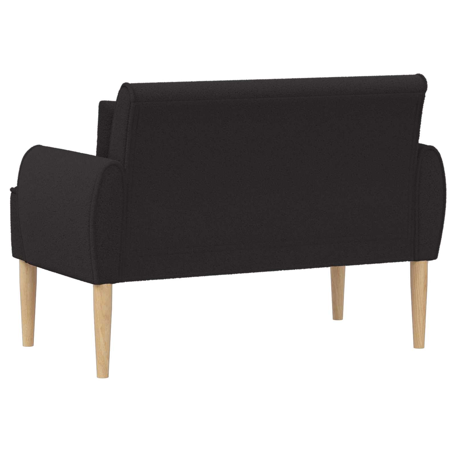 vidaXL Sofa dwuosobowa z guzikowym pikowaniem Czarny 117 x 67 x 77 cm