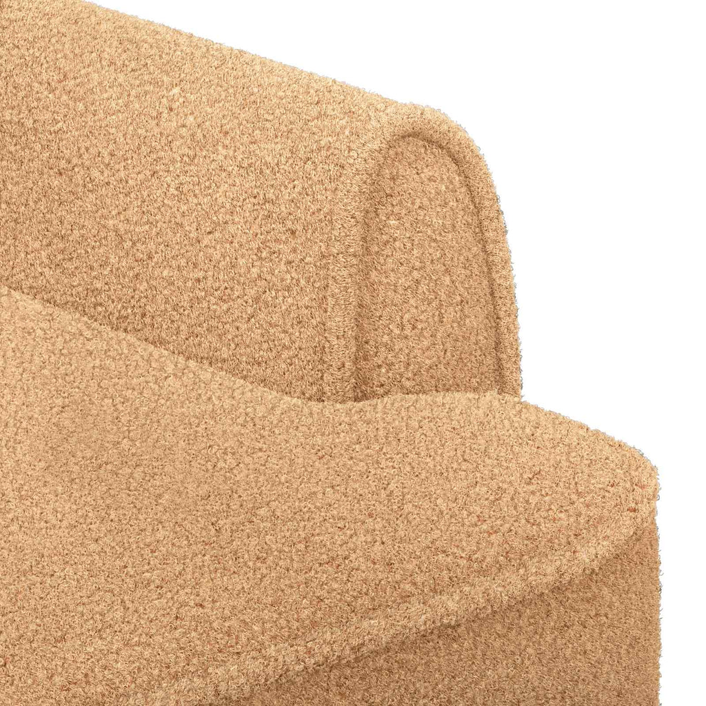 vidaXL Sofa dwuosobowa z guzikowym pikowaniem Beżowy 117 x 67 x 77 cm