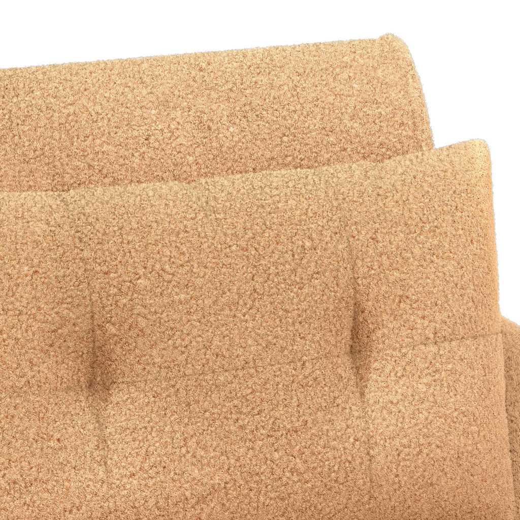vidaXL Sofa dwuosobowa z guzikowym pikowaniem Beżowy 117 x 67 x 77 cm