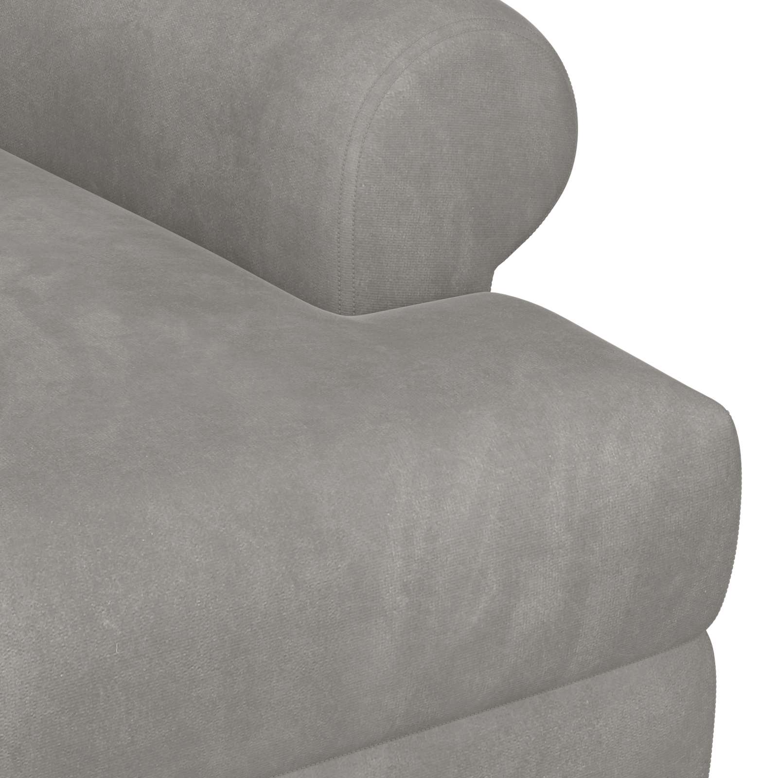 vidaXL Sofa dwuosobowa z guzikowym pikowaniem jasnoszary Welur