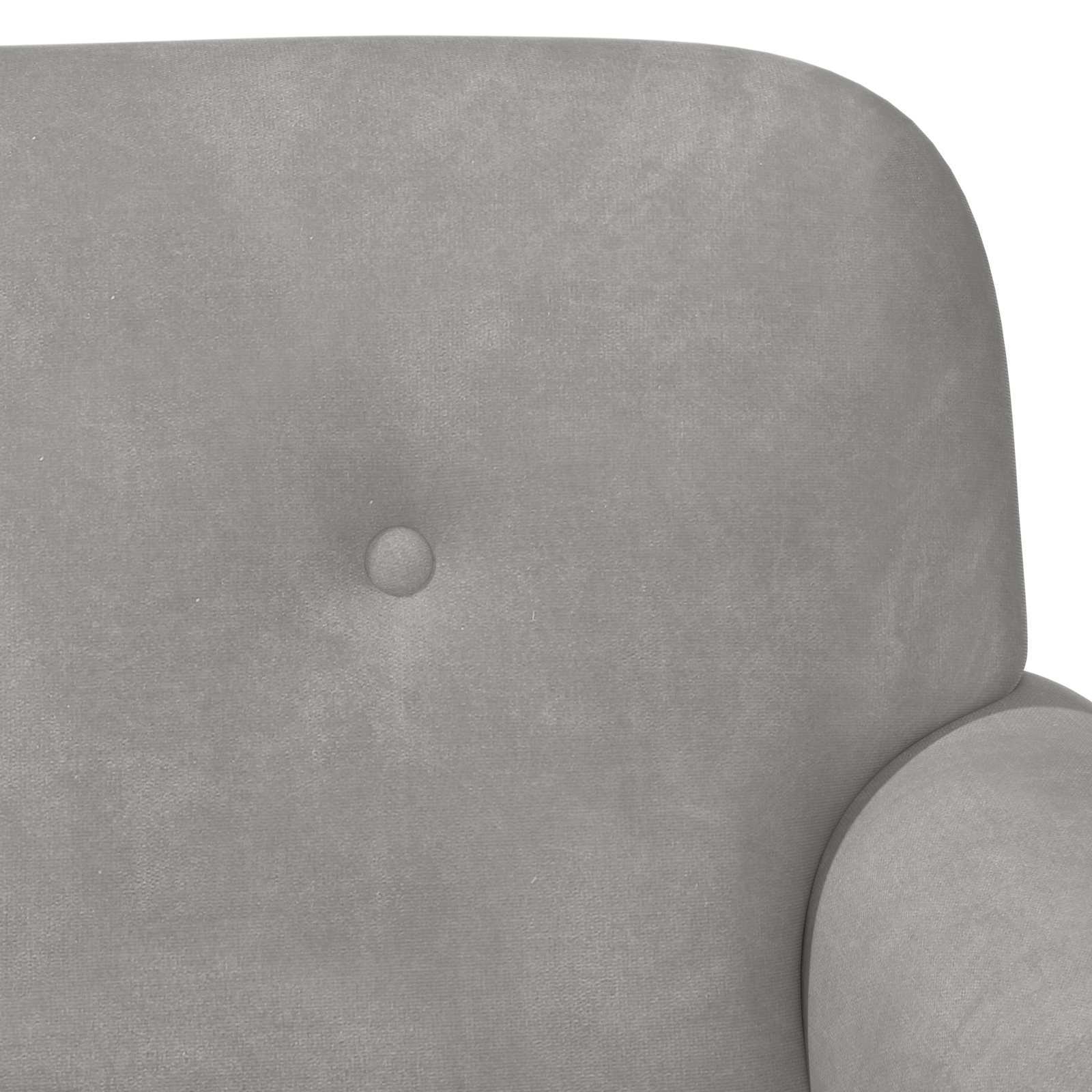 vidaXL Sofa dwuosobowa z guzikowym pikowaniem jasnoszary Welur