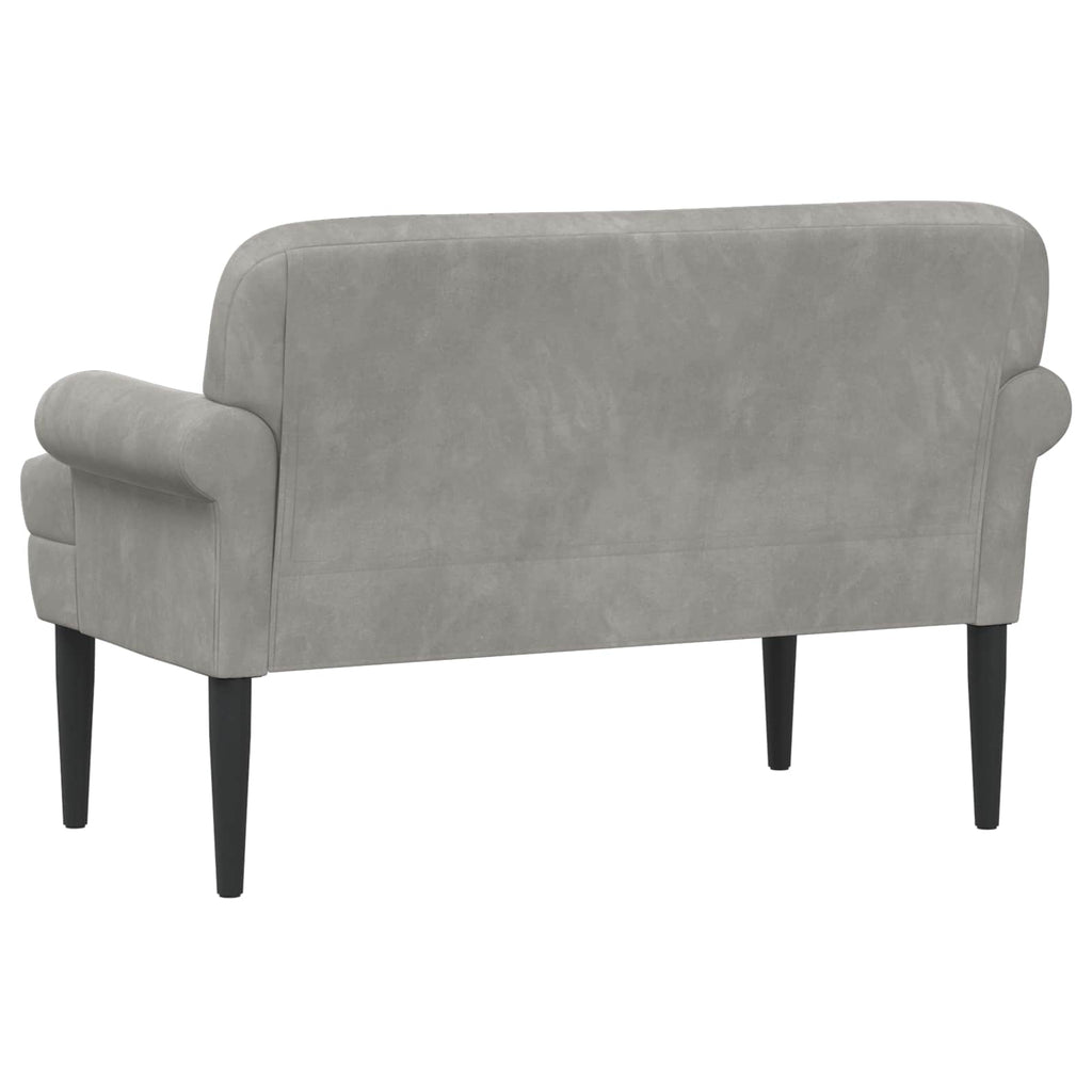 vidaXL Sofa dwuosobowa z guzikowym pikowaniem jasnoszary Welur